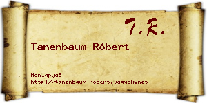 Tanenbaum Róbert névjegykártya