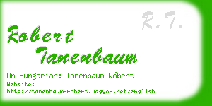 robert tanenbaum business card